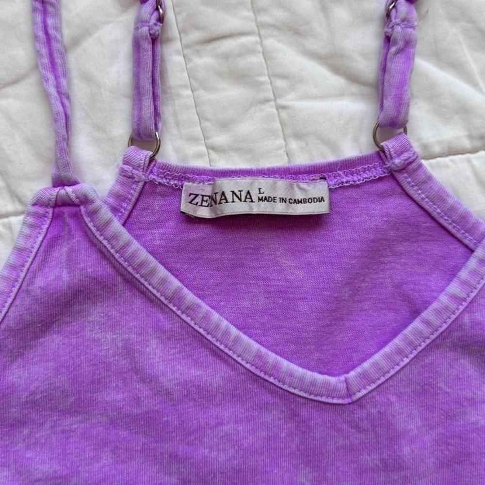 Zenana Outfitters Lavender/Purple Romper with Pockets - Picture 5 of 8